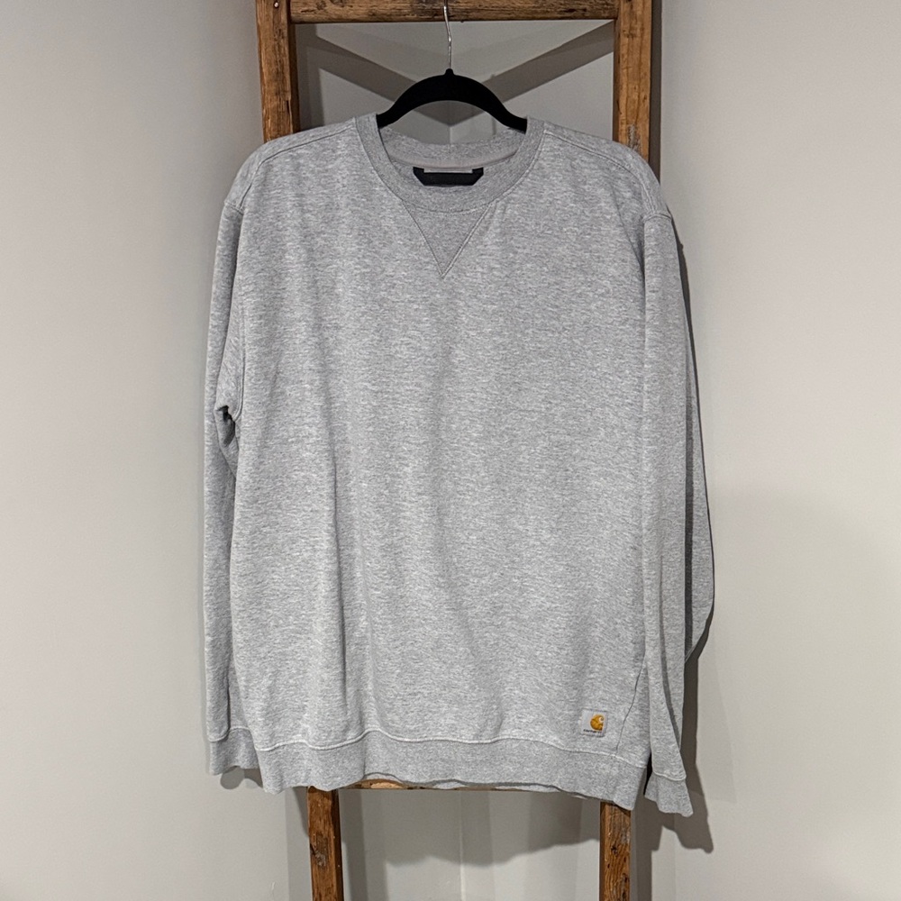Carhartt Men's Heather Gray Crewneck Sweater